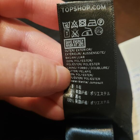 TopShop Sleeveless Black Romper NWOT - Picture 10 of 11